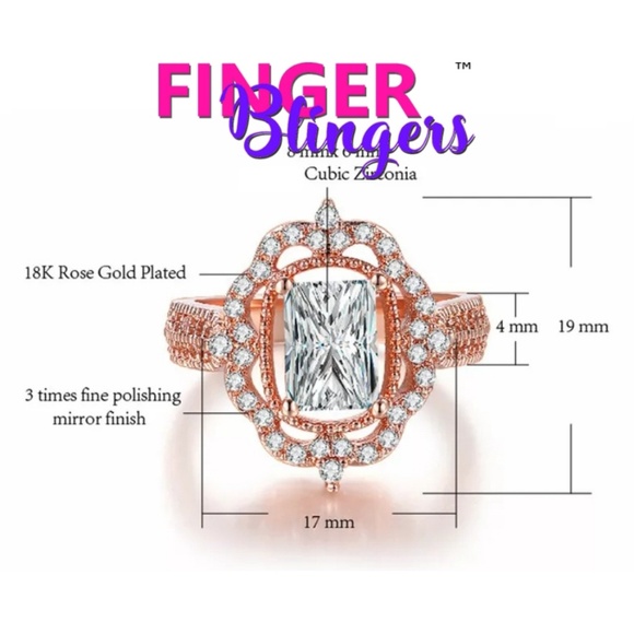 *NEW!* Sizs 8 1.75 CT Emerald Cut Vintage Style Ring - Picture 8 of 10